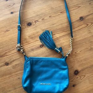 Michael Kors leather crossbody w/ tassel.